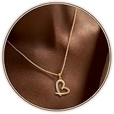 CeaKIev S925 Sterling Silver Heart Necklace for Women, Dainty Love Pendant with CZ, Jewelry Gift for Birthday, Anniversary, Valentine’s Day, Mother’s Day