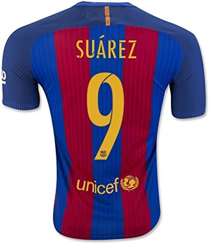 KYLESS 2016 2017 Barcelona SUAREZ Authentic Home Soccer Jersey 9