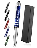 Thank You Gift Pen for Your Boss Coworker Wife Husband Dad Mom Doctor, 3 in1 Stylus+Metal Ballpoint Pen+LED Flashlight-Compatible with Most Phones and Touch Screen Devices,Blue