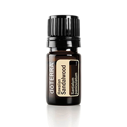 doTERRA - Hawaiian Sandalwood Essential Oil - Promotes Healthy-Looking, Smooth Skin, Enhances Mood, Grounding and Uplifting Properties for Meditation; for Diffusion, Internal, or Topical Use - 5 ml