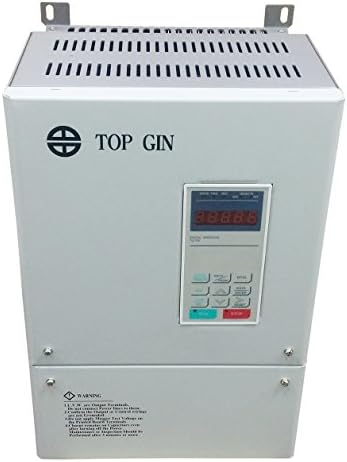 TOP GIN 15KW 220V 20HP 53A New Variable Frequency Drive Inverter VFD Applicable To Permanent Magnet Servo Controller IP For Spindle Motor Speed Control With English Operation Manual (VFD-15KW 220V)