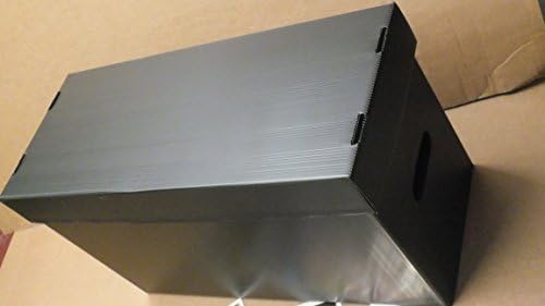 3 x caja de almacenamiento de cómic de nueva negro plástico de acabado: Amazon.es: Hogar