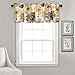 Diana Linen Leah Floral Window Curtain Valance, 18