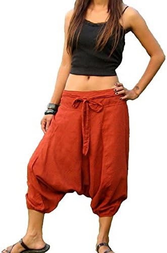 Capri Short Harem PantsTrouserYogaBohoBaggyGypsyHippieAladdin Terra