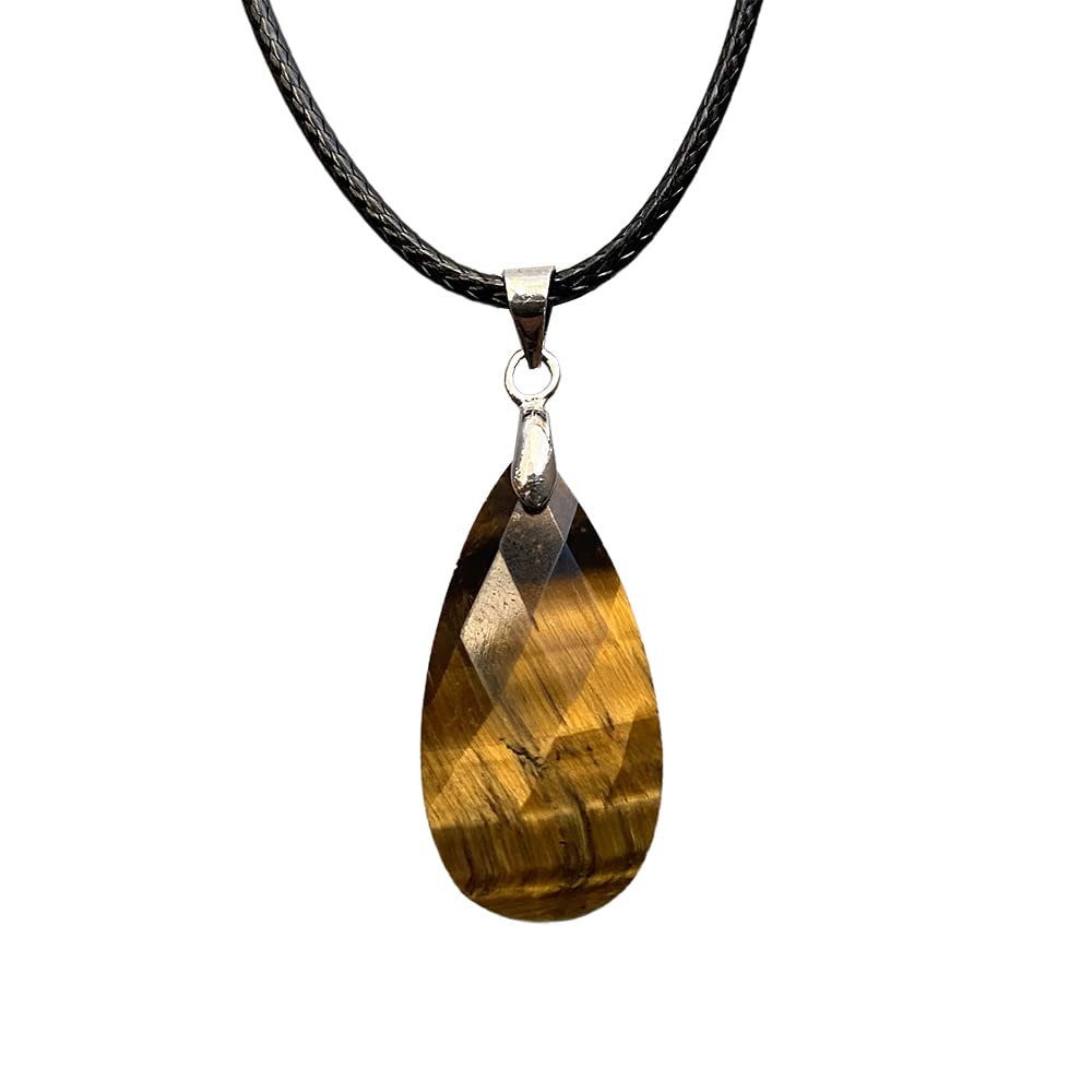 VIE Teardrop Faceted Pendant (Tiger's Eye) — image 1