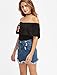 Verdusa Women's Casual Distressed Ripped A-Line Denim Short Skirt A-Blue#2 S