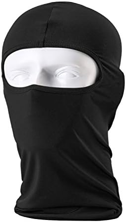 Chansea Adjustable Breathable Balaclava,Windproof Motorcycle Head Hood, Full Face Mask for Skiing/Hunting/Running/Cycling (B)