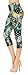 VIV Collection One Size Print Capri Leggings, Rainforest Paisley