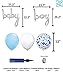 Vista Trade Zon Boy Baby Shower Decorations, It is a Boy Banners Elephant Garland and Paper Lantern Paper Flower Pom Poms （Blue White Grey）