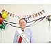 Classic I’m Retired! Sash – Gold Foil Retirement Sash for Women and Men & Large Safety Pin. Great for Retirement Party, Events and Decorations by JPACO (White)