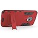 Moto X4 Case, CoverON Shadow Armor Series Modern Style Slim Hard Hybrid Phone Cover with Kickstand Case for Motorola Moto X4 (Moto X 4th Gen 2017) - Red