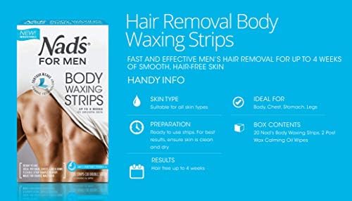 Nad S For Men Body Wax Strips Pack Of 20 Buy Online At Best Price In Uae Amazon Ae