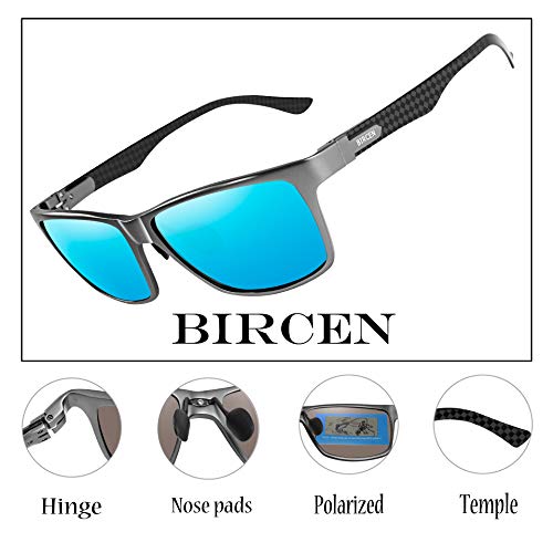 Bircen Polarized Driving Carbon Fiber Sunglasses For Men Sport Mens Sunglasses Al-Mg Metal Frame - Thumbnail 3