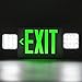 Ainfox 6 Pack LED Exit Sign Emergency Wall Light, Back -up Letter Cover (green/6pack)