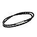 Handmade Leather Bracelets by Karma Leather: Vintage Infinity Wrap Style Leather Wristband For Men & Women - With Durable, Extra Strong Stainless Steel Clasp Braided Leather Cuff Bracelet, 16.5 Inches Long (Black)