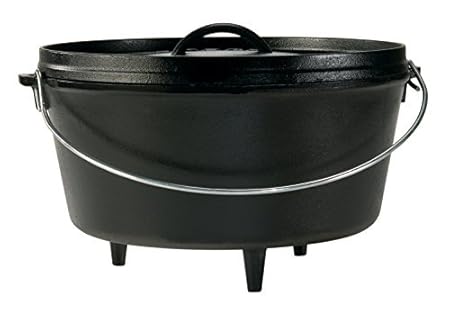 Lodge Outdoor Camping-Topf, tief, 30,48 cm, 7,57 Liter, Gusseisen