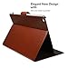 Tranesca Premium Leather Case for Apple iPad Pro 10.5 with Apple Pencil holder 2017 version (Not for iPad Air or iPad Mini),Topaz Brown