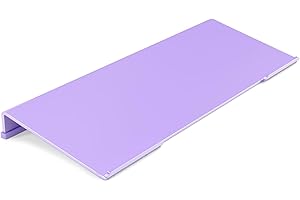 Rulyyo Ergonomic Computer Keyboard Stand - 17 Inch Purple Acrylic Keyboard Riser for Desk Tilted Keyboard Holder Tray with Non-Slip Strip for Home Office Easy Typing & Working