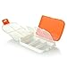 FaSoLa 8 Compartments Portable Pill Case Box, Moisture Proof Travel Pill Organizer, Medicine Vitamin Holder Container
