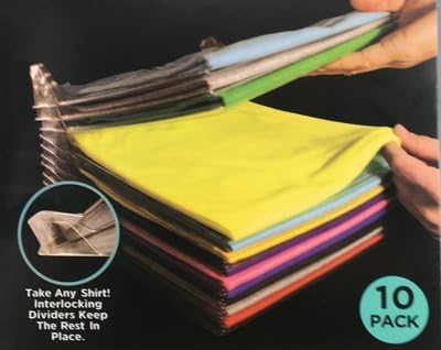 Closet Organizer and Shirt Folder | Regular Size, 10-Pack