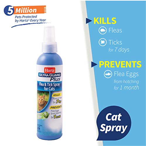 Hartz UltraGuard Plus Cat Flea & Tick Spray, 8 oz