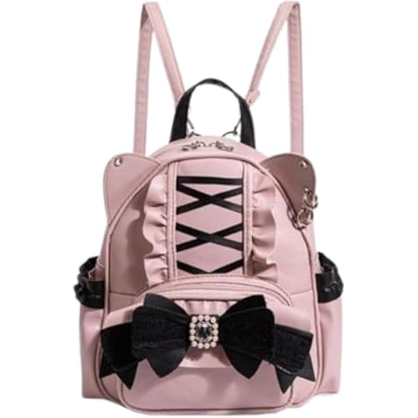 9459 Kawaii cat ear backpack Lolita butterfly bag Y2K Japanese ins style Kawaii cat ear backpack Lolita butterfly bag Y2K Japanese  main image 4