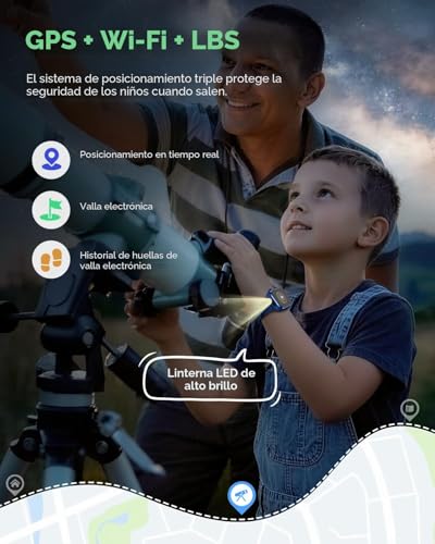 4G Smart Watch for Kids, 1.83'' HD Smartwatch Children with GPS and Calls, Video Calls, Voice Chat, School Mode, Dual Camera, Sleep Monitor, Pedometer, Alarm Clock IP68 for Girls Boys Blue