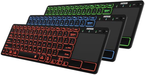 Arteck Universal Backlit Bluetooth Touch Keyboard