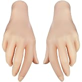 Lodou 2 Pieces Spooky Halloween Decoration Realistic Hands,Life Size Severed Plastic Hands, Fake Human Hands Bloody Dead Body Parts Haunted House Decorations (Ladies Hand)