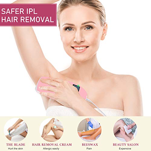 ChampionPlus Hair Removal for Women and Men Facial and Full Body 999,999 Flashes Permanent IPL Hair Removal Kit Home Painless Professional Laser Hair Remover Device
