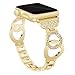 VOMA For Apple Watch Band, Stainless Steel iWatch Band Replacement Strap for Apple Watch Series 3 Series 2 Series 1 Nike+ Sport Edition - Style Bangle Gold 38mm