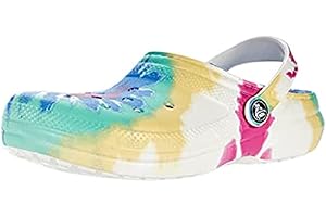 Crocs Unisex-Child Kids' Classic Marbled Tie Dye Lined Clog