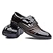 Blivener Men's Pointed Toe Pleather Dress Shoes Casual Oxford Brown US 10.5