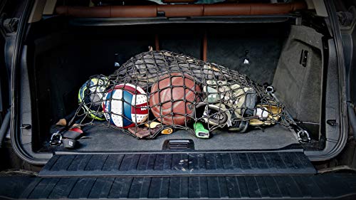 Rocket Straps Bungee Cord Cargo Net | 22"x38" Roof Rack Net | Trunk Organizer Net Mesh is Heavy Duty 5mm Thick 2"x2" | No Gaps Securing Cargo Nets to Rooftop Carrier, Roof Rack, Cargo Hitch, SUV - Thumbnail 6