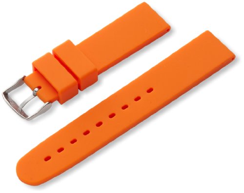 Hadley-Roma Men's MS3335RAG200 20-mm Genuine Silicone Diver Sport Watch Strap