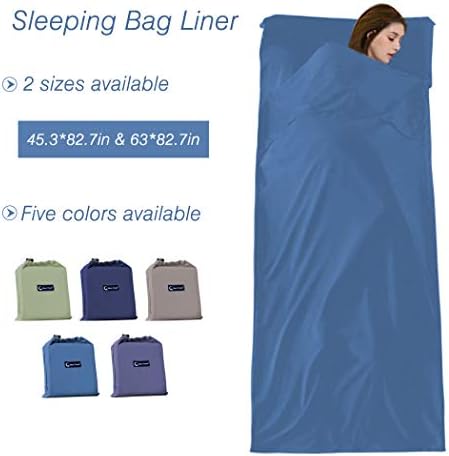 Sleeping Bag Liner Travel Sheets Camping Sleeping Liner Sleep Sack Compact Sleep Bag Lightweight