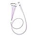 Turbold 4 in 1 Multi USB Charging Cable for iOS and Andriod Devices - 3-Feet - White & Purple