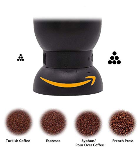 Wuudi Manuelle Kaffeemühle mit einstellbarer Einstellung, konische Keramik-Fräsmühle, Kaffeemühle für Aeropress… – Bild 4