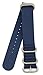 ArtStyle Watch Band with 1.5mm Thickness Quality Nylon Strap and Heavy Duty Brushed Buckle (Blue, 20mm)
