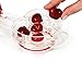 Cherry Pitter Kitchen Tool | Professional Cherry Stone Remover | Dishwasher Safe Utensil, Non-Skid Base & Removable Pit Container | Protect Your Clothes, Eliminate Mess & Counter Stains | 6 Cherries
