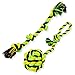 Dog Rope Toys - 100% Cotton - 4 Knot Rope Tug - Rope Knot Ball - for Medium to Large Dogs - Washable - Pack of 2