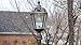 Gama Sonic Outdoor Solar Lamp Post Light, Weathered Bronze Aluminum and Beveled Glass Panels, 10-Year Royal Bulb, Warm White LED with Omni-Direction Reflector, 87