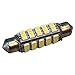 HQRP 360 deg 41mm Festoon 24 LEDs Cool White Navigation Bulb compatible with Masthead/Stern Light/Navigation Lights/Anchor Lamp