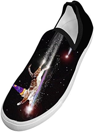Men Flyknit Shoes Rocket Cat Running 3DGraphic Sneakers for Teens 10 D(M) US