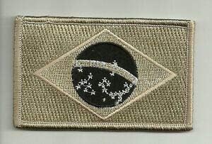 Choice your patch - Coyote Black Tan Brazilian Brasil Brazil Flag Patch Hook Side Only by Aveshop