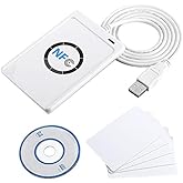 ACR122U-A9 NFC Contactless Smart Reader USB Interface Contactless Smart IC Card Reader Include Reader & Writer + 5xMifare IC 