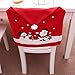 Martine Mall Xmas Chair Cap Sets, Santa Claus Clause Hat Chair Covers, Red Hat Dinner Chair Slipcovers Protector Sets for Christmas Banquet Holiday Festival Decor, Set of 4 (Xmas Chair Cap Sets, 4)