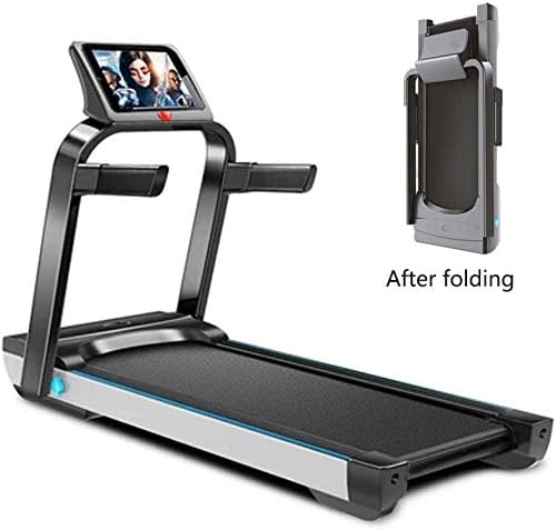 Electric Folding Treadmill Motorized for Home Use,folding Treadmill 1-10 Km/h with Mp3 Music Player,running Machine Cardio Running Exercise Maximum Load 110kg,motorised Treadmill with Led Screen