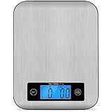 Digital Kitchen Scale Food Scales, TOBOX Postage Scale Multifunction Stainless Steel Accuracy with LCD Display and Tare Function for Baking and Cooking 22 lb 10 kg