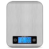 Digital Kitchen Scale Food Scales, TOBOX Postage Scale Multifunction Stainless Steel Accuracy with LCD Display and Tare Function for Baking and Cooking 22 lb 10 kg